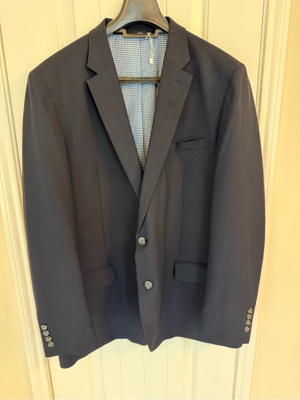 Haggar Navy Two-Button Sport Coat